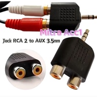 RCA Splitter Jack 3.5 male to 2 RCA female converter RCA stereo audio converter