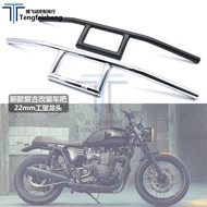 Motorcycle Modified Handlebar New Style Steel Pipe Handlebar I-Shaped Handlebar 22MM Caliber Handleb