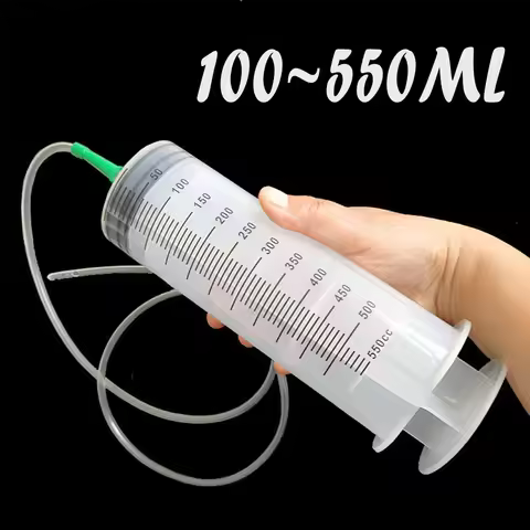 Large Capacity Syringe 50ml 100ml 150ml 200ml 250ml 350ml 550ml Plastic Injector Pump Oil Glue Fluid