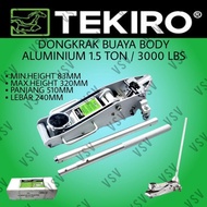 Tekiro Dongkrak Buaya 1.5Ton Aluminium Dongkrak Ceper Floor Jack