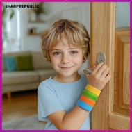 [Sharprepublic] 6x Silicone Snap Bracelets Textured Slap Bracelets Calming Tools Reusable Snap Band 