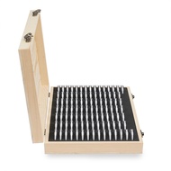 Wooden Coins Display Storage Box Case+100 Grids Round Slab for Certified Coin Handcrafted with Premi