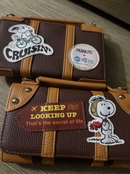 Peanuts Snoopy 復古行李箱造型長銀包