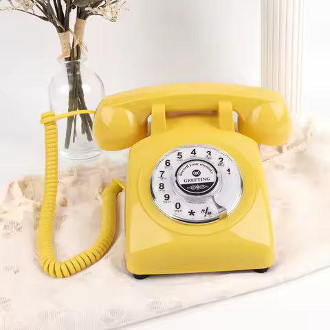Retro Recording GuestBook Phone Vintage Audio Message Board Telephone for Wedding Guest Blessing Int