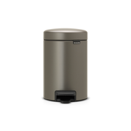 Brabantia ถังขยะสแตนเลสแบบเท้าเหยียบ 3 ลิตร Pedal Bin New Icon 3L, Platinum