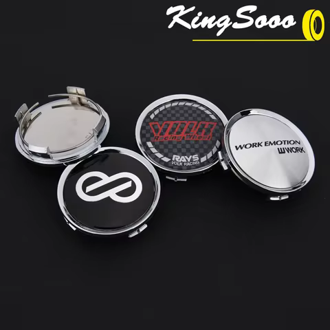 4PCS ENKEI Wheel Cap 74mm OD & Clip 69mm VOLK Rim Caps WORK S1 17 18 19 Center Caps Wheel Cover Hub 