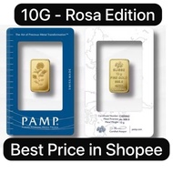 ELORA [10G ] PAMP SUISSE - Gold Bar 999.9 Pure Gold Rosa Edition