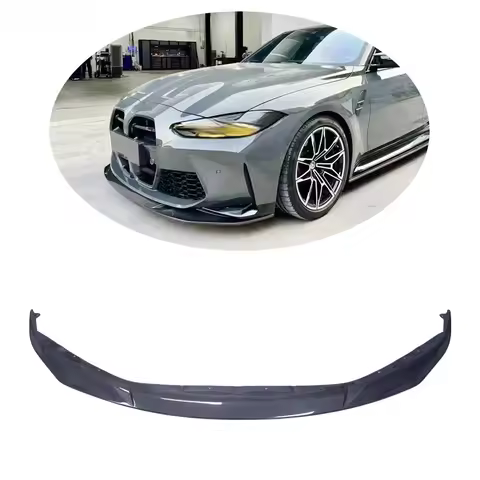 R44 Style M3 G80 Carbon Front Lip Fiber Front Bumper Spoiler for G80 M3 G82 M4 2022 up