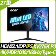 奇異果3C &lt;福利品&gt; Acer Nitro | XV275K P3 27型MiniLED電競螢幕 9805.275P3.301