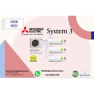 {Aircon Guru} Mitsubishi Starmex System 3 Aircon (R32) -5 Ticks