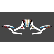 TRANSPARENT STRIPING HONDA STYLO 160 CUSTOM DESIGN ARAI TSUBASA