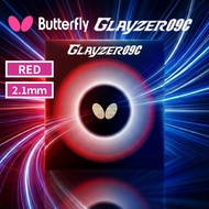 Butterfly Table Tennis Rubber Glayzer 09C Red  Extra Thick 2.1mm  06110 from Japan Ping Pong