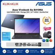 Laptop Asus Vivobook Go E410KA N4500 512GB SSD14" FHD NUMPAD Windows 11 Home Office 365