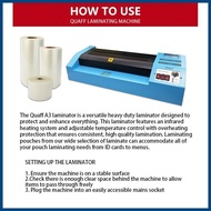 ✓ ◰ ✅ Quaff / Cuyi / 6in1 / Mini Laminating Machine [Hot&Cold Reverse] Laminator Machine