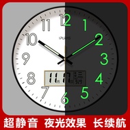 Wall Hanging Luminous Clock LCD Clock Clock Living Room Mute Wall Hanging Wall Clock Electronic Wall