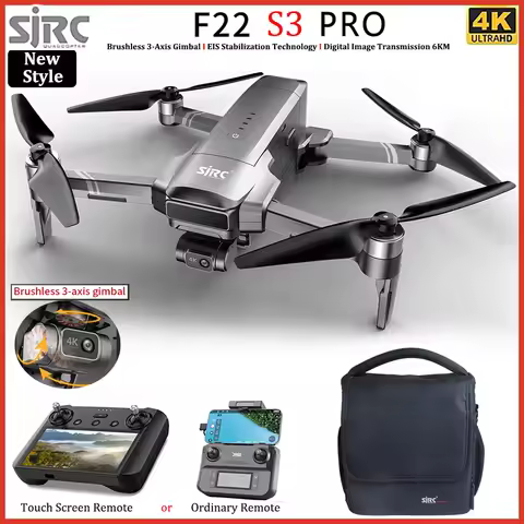 SJRC F22 S3 PRO Drone 4K Professional Camera GPS HD 5G WiFi FPV 3-Axis Gimbal EIS Brushless Foldable