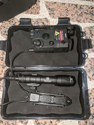 生存遊戲  PEQ-15紅雷指示器M600C手電筒雙控套装