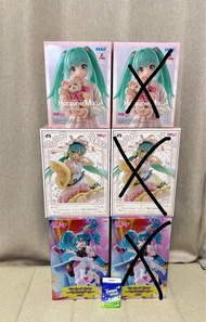 初音未來figure。wonderland 童話系列 睡美人，Hatsune Miku Conceptual series Vol.3 熊仔，Furyu Trio-Try-iT Paint Girl 