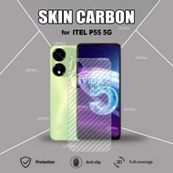Skin Carbon Itel P55 5G Itel P55 NFC Skin Back 3D Anti-scratch Skin Carbon Itel P55 5G Itel P55 NFC