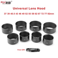 Lens Hood 37mm 39mm 40.5mm 4346 49 52 55 58 62 67 72mm 77mm 82mm Telephoto Long Metal Lens Hood For 