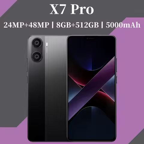 Global Vision X7 Pro Ultra Smartphone 5G Android 8GB RAM 512GB ROM 6.26 Inch Phone 2280x1080HD 24+48