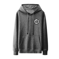New Men's Jacket Hooded Jacket Cartoon Printed Jacket Korean Fashion Long Sleeve Jacket Top Cotton J