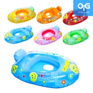 Keep Smile Fish Print Baby Float Inflatable Swim Ring Water Toys Boat For 1-5 Years Baby