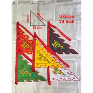 Five colors beautiful five colors dragon flag size 12 inches, 15 inches, and 24 inches