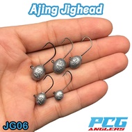 Ajing Jighead 5pcs Mata Kail Fishing Hook Ultra Light UL Lead Head Soft Plastic SP Micro Hook Jig He