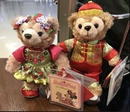 絕版香港迪士尼樂園Hong Kong Disneyland 2019年新年版Stella 星黛露Duffy 達菲Shelliemay 雪莉玫吊匙扣keychain plush公仔