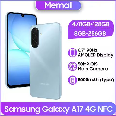 Samsung Galaxy A17 4G NFC MTK G99 Smartphone 5000mAh Battery 50MP OIS Camera 6.7" 90Hz AMOLED Displa