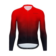 Cycling Jersey Long Sleeve Gradient Unisex Autumn Mountain Bike Clothing Bicycle Sports Clothes MTB Shirt