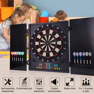 18 Inch Double Leaf Wooden Door Electronic Dart Board Electronic Dart Target With LED Display Screen