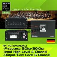 GERMANY RADICAL AUDIO RA-40.4 4 Channel Digital Sound Processor DSP Amplifier Manual Tunning