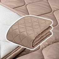 French Bed 360113460 Bed Pad, Light Brown, Wide Single 43.3 x 76.8 inches (110 x 195 cm), Wool Mesh 