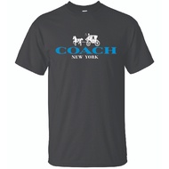 T-SHIRT COACH COTTON AND MICROFIBER / BLACK COLOUR