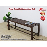 Yi Success Powder Coated Metal Bench Chair / Metal Garden Bench Chair / Bench Chair Besi / Outdoor B