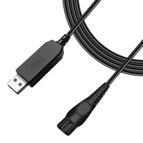 Electric Shaver Power Charger Portable 15V 1m Shaver USB Charging Cable For Philips Series 3000 5000