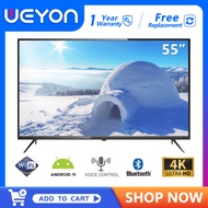 WEYON ทีวี 55 นิ้ว 4K รุ่น  UHD  Smart TV 1.5G+8G WIFI Build in Netflix &amp; Youtube /DVB-T2 / USB2.0 / HDMI