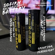 ORIGINAL SOFIRN 18650 & 21700 TYPE - 3000Mah-4000Mah RECHARGEABLE BATTERY - GREAT FOR FLASHLIGHT + -