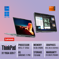 Laptop Lenovo Thinkpad X1 Yoga Gen7 Intel EVO i7-1255U 16GB/1TB SSD 3 Years Premier PROMO MURAH