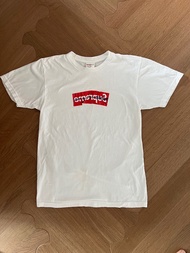 Supreme X CDG Box Logo Tee in White - size M