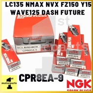 [100% ORI YAMAHA] LC135 NMAX NVX FZ150 Y15 WAVE125 DASH FUTURE SPARK PLUG CPR8EA-9 NGK