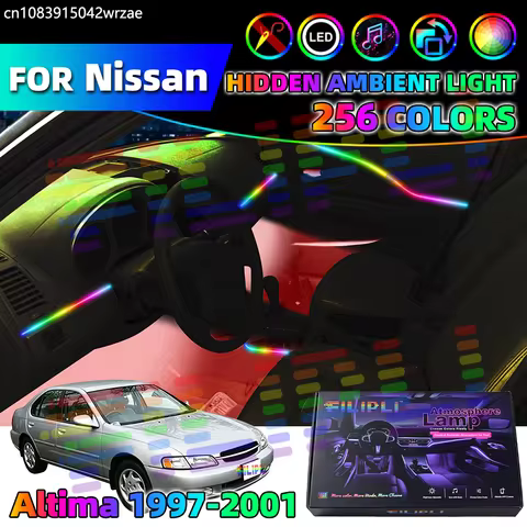18 in 1 For Nissan Altima 1997-2001 Years Car Interior Ambient Lights Strips Breathing Lighting Kit 