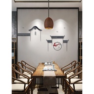 Emblem Living Room Antique Pendant Horse Head Wall Hut Decoration Background Wall Flying Eaves Small