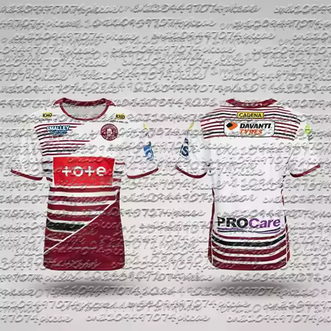 2026 Popular Wigan Warriors Away Jersey Replica Jersey for Men Summer T-shirt Suitable for Daily and