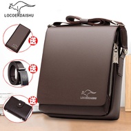 & Korean Version Briefcase Business Men's Bag Shoulder Bag Business Genuine Leather Texture Messenge