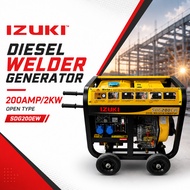 Izuki Diesel Welder Generator 200AMP/2KW Open Type SDG200EW