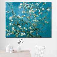 Blossoming Almond Tree By Van Gogh Flower Reproduction Works Oil Painting Canvas Print Wall Picture 