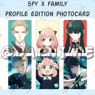 SPY X FAMILY PROFILE EDITION PHOTOCARD ANIME SPY FAMILY